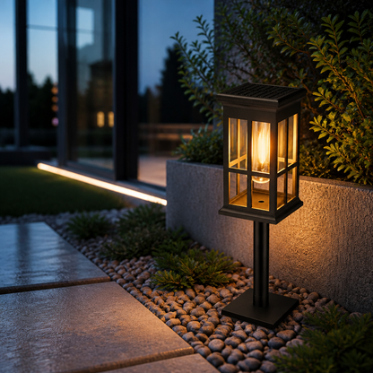 Solar Pathway Stake Lights - IP65 Waterproof Dusk to Dawn Garden & Driveway Lights