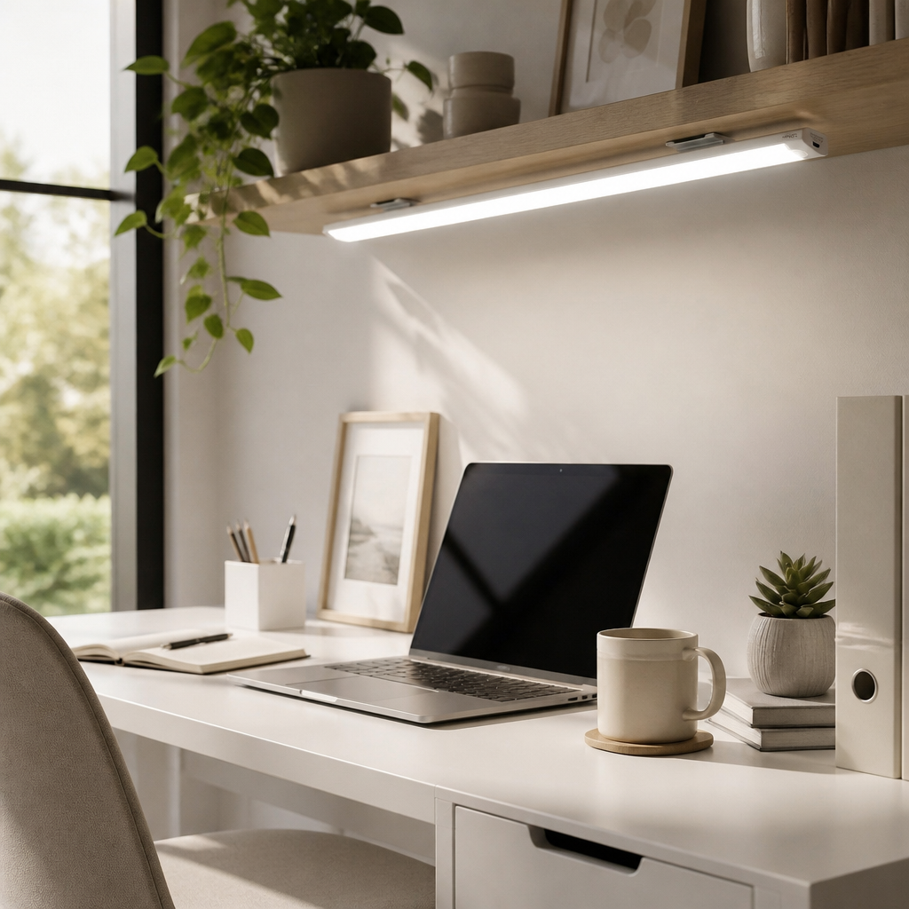 Rechargeable Motion Sensor Cabinet Light - USB-C Wireless LED Bar for Closet & Kitchen
