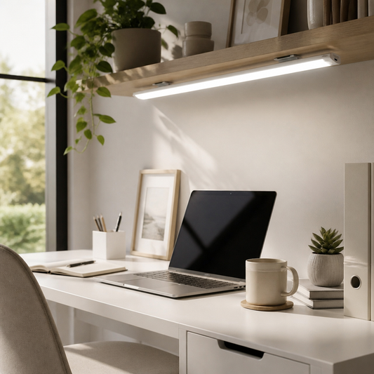 Rechargeable Motion Sensor Cabinet Light - USB-C Wireless LED Bar for Closet & Kitchen