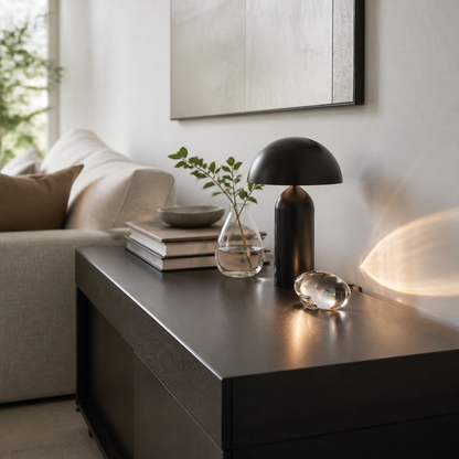 Crystal Table Lamp - Contemporary Crystal Bedside Light with Three Adjustable Colour Settings for Nightstand, Console and Desk
