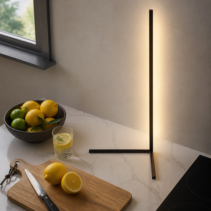 Music Sync RGB Floor Lamp - Black Color Changing LED Corner Light for Bedroom & Gaming
