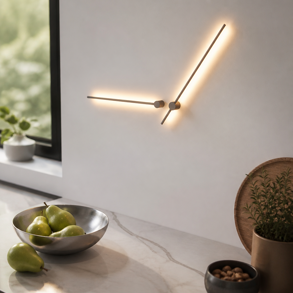 Nordic Minimalist Wall Lamp - Linear LED Sconce for Hallway, Headboard & Stairs