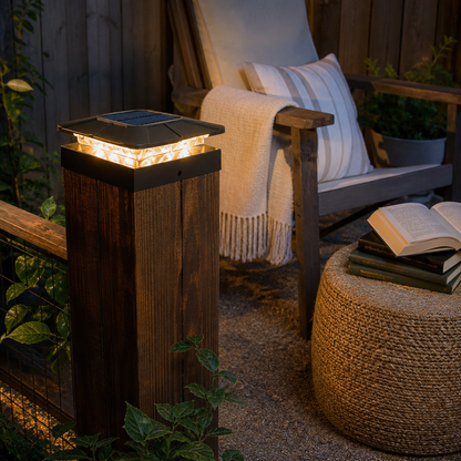 Solar Post Cap Lights - IP65 Waterproof Fence Lights with 3 Colour Modes, 2 Brightness Levels and 4 Inch Post Fit in 1, 2 or 4 Packs