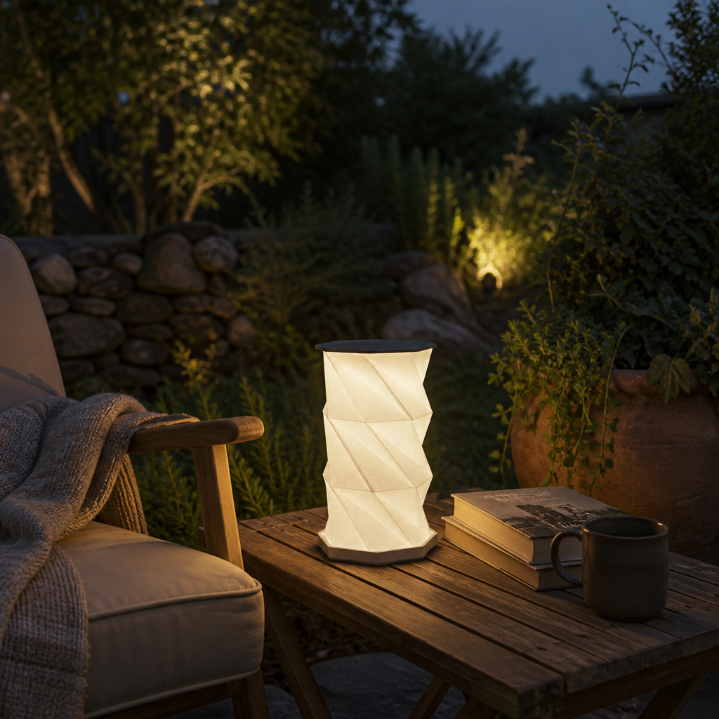 Portable Folding Origami Camping Lantern - USB-C Rechargeable Dimmable LED Light with 3000K, 4000K, 6000K Modes and 800mAh Battery
