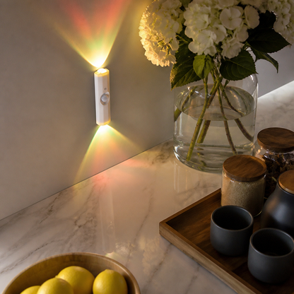 Sunset Motion Sensor Night Light - Rechargeable Cordless RGB Lamp for Nursery & Hallway