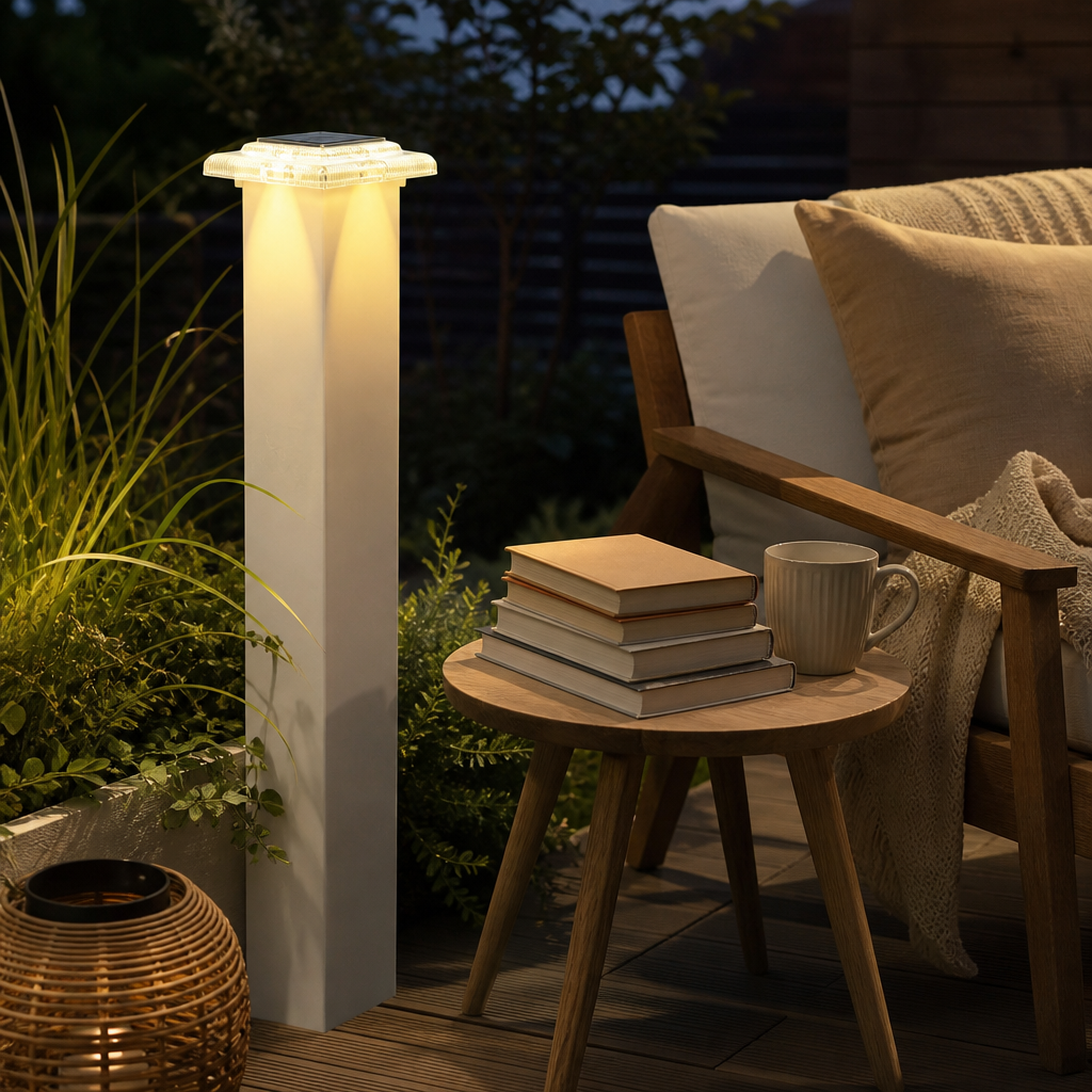 Solar Post Cap Lights for 4x4 Posts - IP65 Waterproof Fence Lights with 12 SMD LEDs, 3000K/6000K Light and 1 or 2 Pack Options