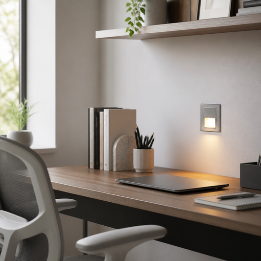 Motion Sensor Night Light - Recessed LED Wall Light 4 Pack for Nursery, Hallway & Stairs